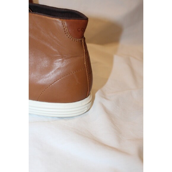 Cole Haan Grand Crosscourt II High Top Sneakers Men 10 British Tan Leather NWOB main image 5